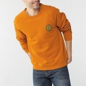 REI Men's Vibrant Orange Crewneck Sweater